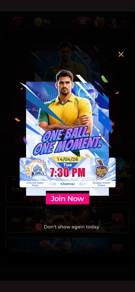 “Casino-style IE777 game interface with spinning slots.”